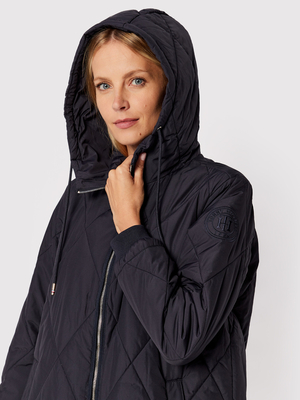 Tommy Hilfiger dámský tmavě modrý kabát  - S (DW5)