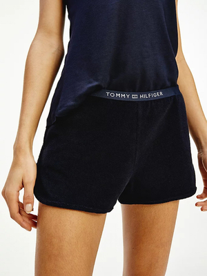 Tommy Hilfiger dámské tmavě modré šortky - L (DW5)