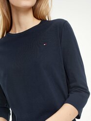 Tommy Hilfiger dámské tmavě modré tričko - XS (403)