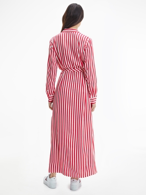 Tommy Hilfiger dámské pruhované dlouhé šaty - 34 (0D5)