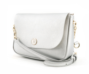 Tommy Hilfiger malá stříbrná kabelka - crossbody