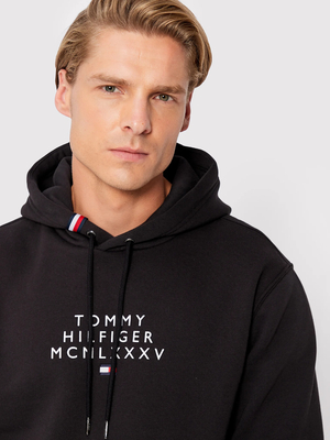 Tommy Hilfiger pánská černá mikina Centre - S (BDS)