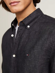 Tommy Hilfiger pánská černá košile - XXL (BDS)
