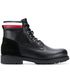 Tommy Hilfiger pánská černá kožená kotníková obuv Active - 41 (990)