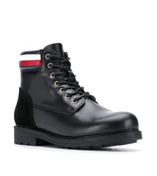 Tommy Hilfiger pánská černá kožená kotníková obuv Active - 41 (990)
