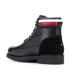 Tommy Hilfiger pánská černá kožená kotníková obuv Active - 41 (990)
