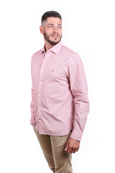 Tommy Hilfiger pánská červená košile Solid - XL (0K4)