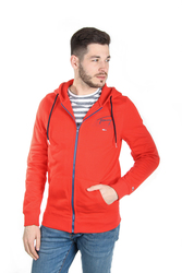 Tommy Hilfiger pánská červená mikina na zip Graphic