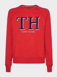 Tommy Hilfiger pánská červená mikina Monogram - L (XBE)