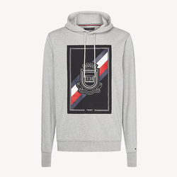 Tommy Hilfiger pánská šedá mikina Artwork - L (501)
