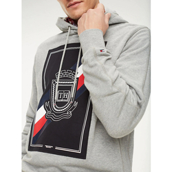 Tommy Hilfiger pánská šedá mikina Artwork - L (501)