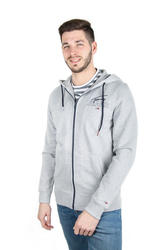 Tommy Hilfiger pánská šedá mikina na zip Graphic