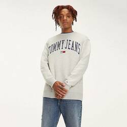 Tommy Hilfiger pánská šedá mikina s logem