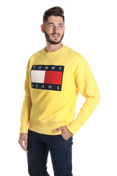 Tommy Hilfiger pánská žlutá mikina Flag