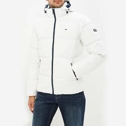 Tommy Hilfiger pánská bílá péřová bunda Essential