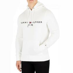 Tommy Hilfiger pánská bílá mikina s kapucí Tommy