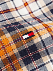 Tommy Hilfiger pánská kostkovaná košile - S (0MU)