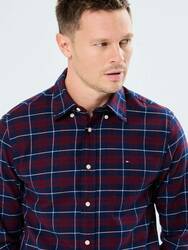 Tommy Hilfiger pánská kostkovaná košile - S (0QJ)