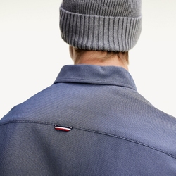 Tommy Hilfiger pánská modrá košile Dobby - M (DCC)