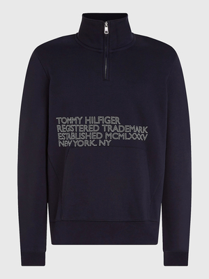 Tommy Hilfiger pánská modrá mikina Badged - M (DW5)