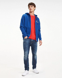 Tommy Hilfiger pánská modrá mikina na zip Graphic