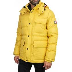 Tommy Hilfiger pánská hořčicová péřová bunda Hooded