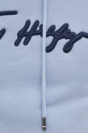 Tommy Hilfiger pánská světle modrá mikina Signature - S (DY5)
