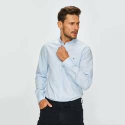 Tommy Hilfiger pánská světle modrá kostkovaná košile