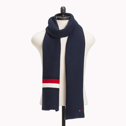 Tommy Hilfiger pánská tmavě modrá šála Corporate