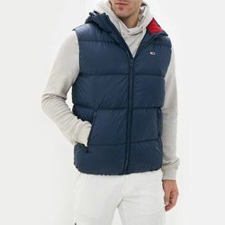 Tommy Hilfiger pánská tmavě modrá zateplená vesta Gilet