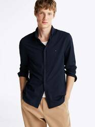 Tommy Hilfiger pánská tmavě modrá košile  - S (0GY)