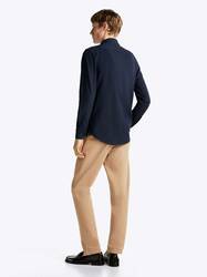 Tommy Hilfiger pánská tmavě modrá košile  - S (0GY)