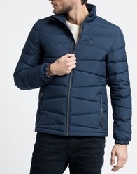 Tommy Hilfiger pánská tmavě modrá péřová bunda Basic