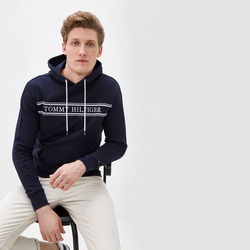 Tommy Hilfiger pánská tmavě modrá mikina Artwork