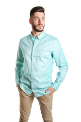 Tommy Hilfiger pánská zelená košile s kostkou - L (301)