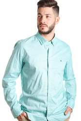 Tommy Hilfiger pánská zelená košile s kostkou - XL (301)