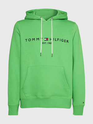 Tommy Hilfiger pánská zelená mikina Logo - S (LWY)