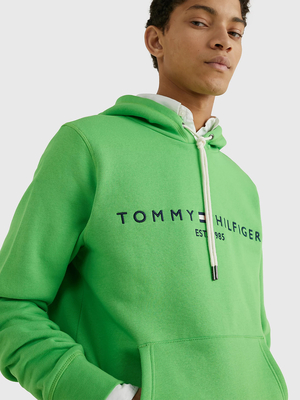 Tommy Hilfiger pánská zelená mikina Logo - S (LWY)