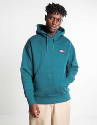 Tommy Hilfiger pánská zelená mikina s kapucí Hoodie