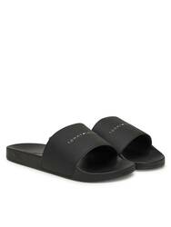 Tommy Hilfiger pánské černé pantofle - 41 (BDS)