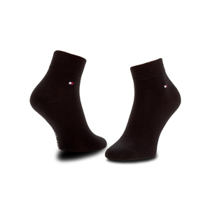 Tommy Hilfiger pánské černé ponožky 2 pack - 43 (200)