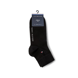 Tommy Hilfiger pánské černé ponožky 2 pack - 39/42 (200)