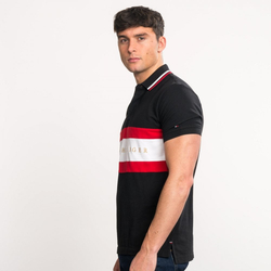 Tommy Hilfiger pánské černé polo tričko Iconic - M (BDS)