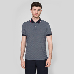 Tommy Hilfiger pánské černé polo triko s potiskem