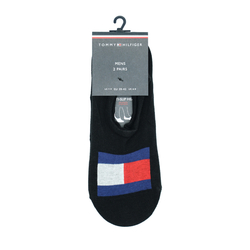 Tommy Hilfiger pánské černé ponožky 2 pack - 39/42 (1)