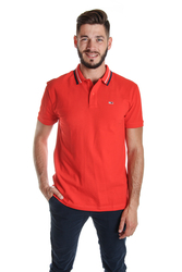 Tommy Hilfiger pánské červené polo Classics