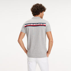 Tommy Hilfiger pánské šedé polo Global - L (501)