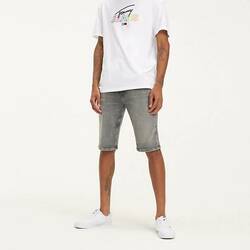 Tommy Hilfiger pánské šedé džínové šortky Ronnie