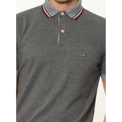 Tommy Hilfiger pánské šedé polo Oxford - L (056)