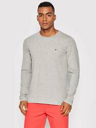 Tommy Hilfiger pánské šedé triko s dlouhým rukávem - M (P91)